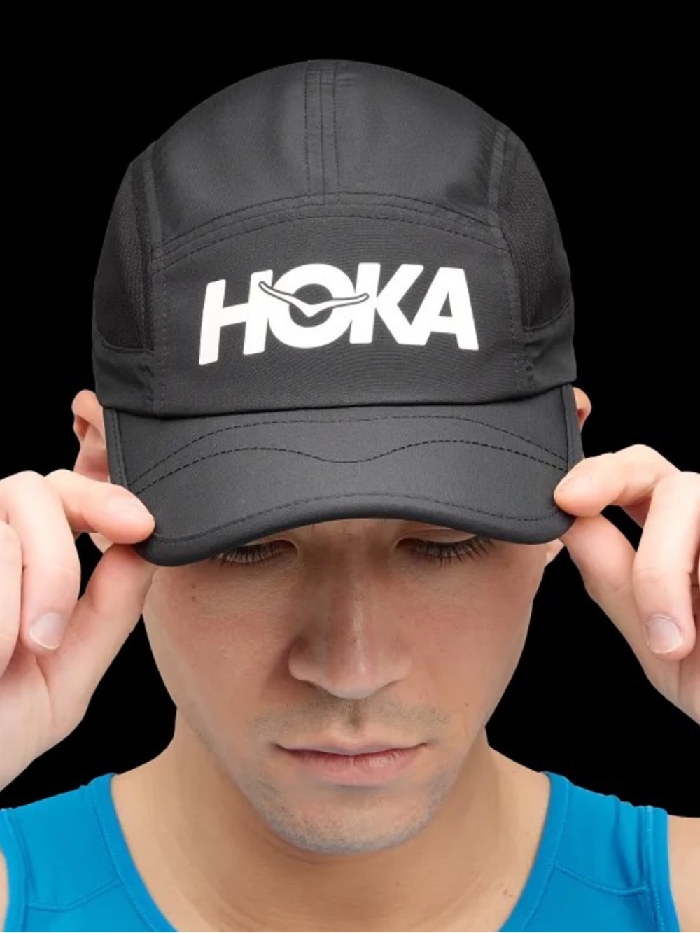 Hoka Black Run Cap
